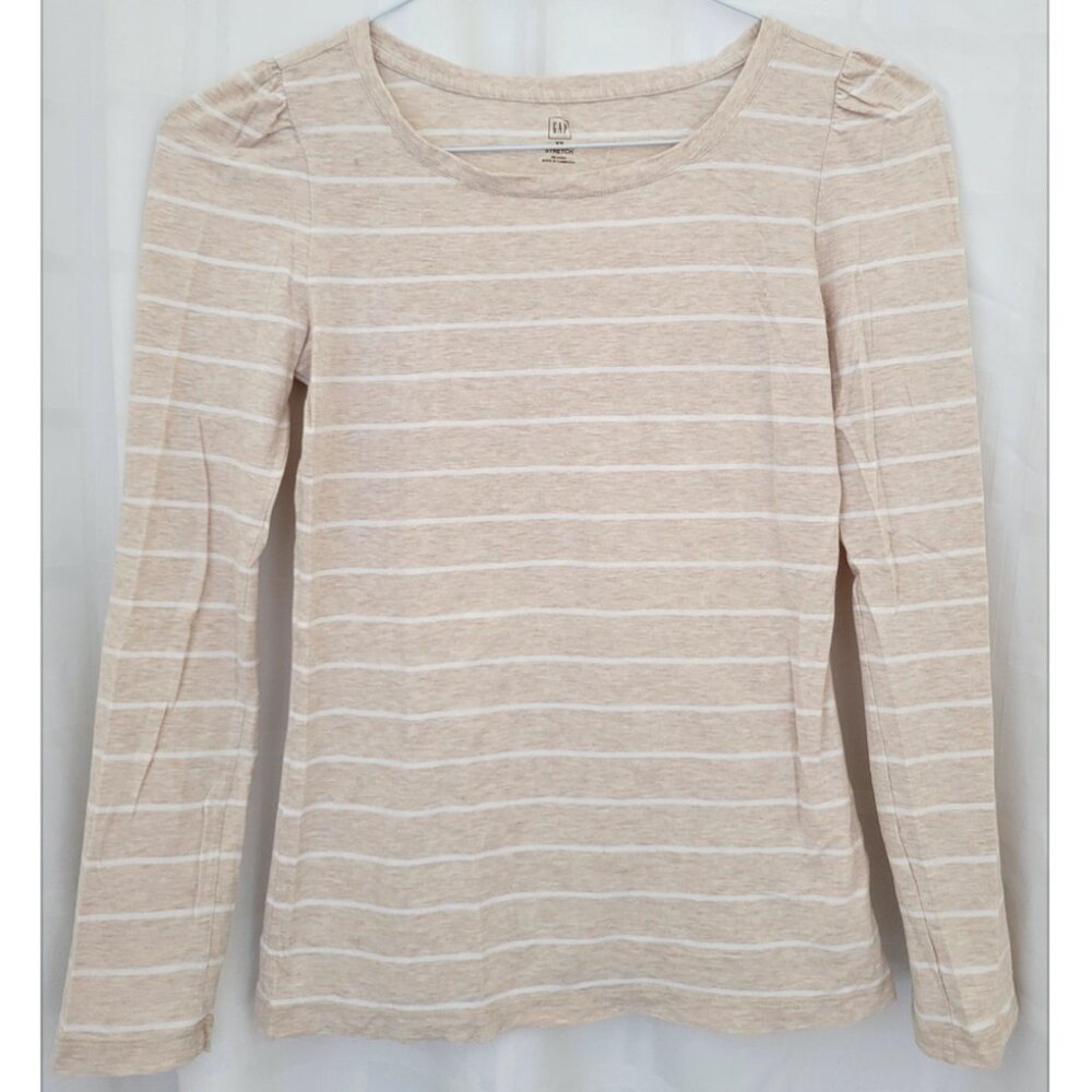 5/$15 SALE!  Gap Long Sleeve Striped T-Shirt Tee Top Striped Stretch Cotton XS